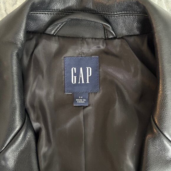 GAP Black Leather Jacket – Size S/P (New With Tags) - Picture 6 of 6